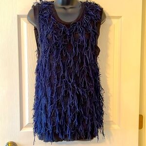 Beautiful Fringe Knit Tank/Vest!